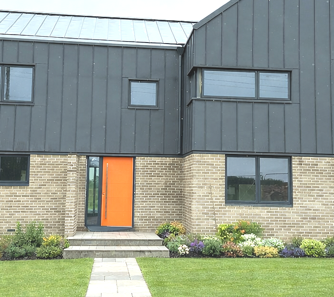Orange Front Door