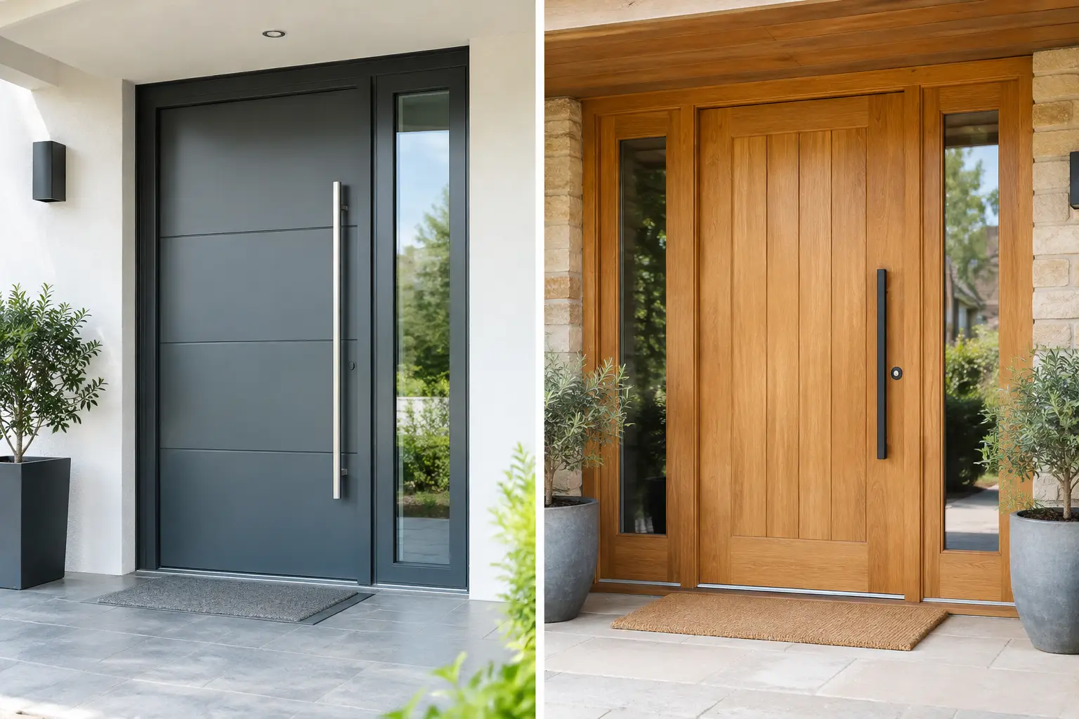 Aluminium Versus Timber Front Doors Compared